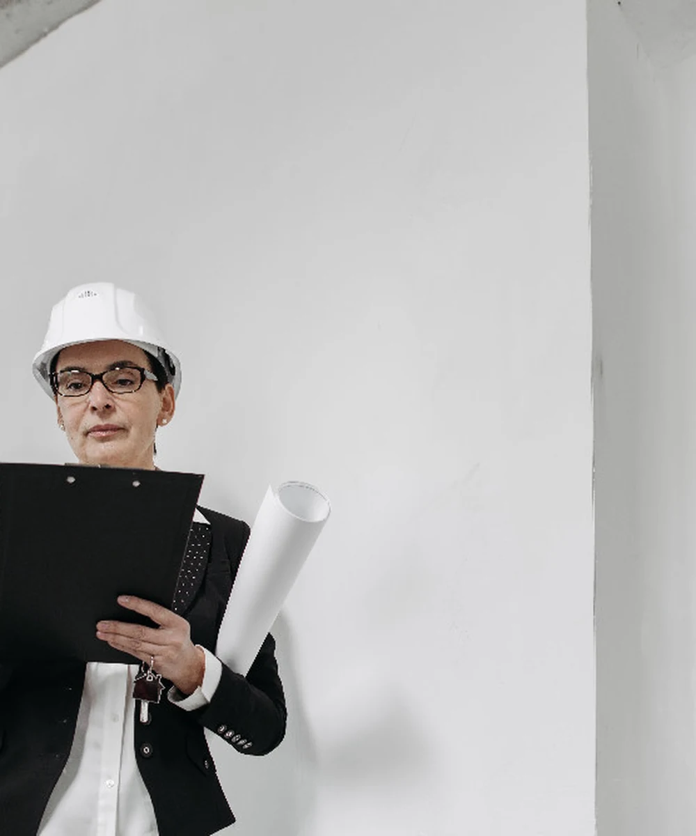 Engineer carrying out an inspection